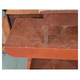 G - Vintage Wood Bench and Small Stool