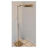 DR - Adjustable Brass Pharmacy Floor Lamp with Square Base