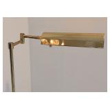 DR - Adjustable Brass Pharmacy Floor Lamp with Square Base
