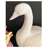 K - Collection of 5 Ceramic Bird Figurines and Pitchers