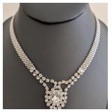 DR - Vintage Rhinestone Jewelry Set with Necklaces and Assorted Earrings