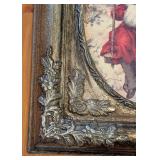 UL - Framed Christmas Print of Children on Swing