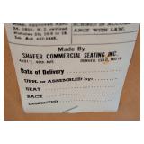 LL - Set of 3 Shafer Commercial Counter Height Stools with Light Wood Frame