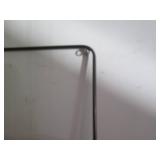 Metal framed door mounting mirror a...