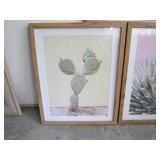 Wood Framed Cactus and floral wall ...