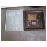 21" Wood framed wall clock with ass...