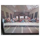 Wood framed pic of "The Last Supper...