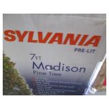 Sylvania pre-lit 7ft Madison Pine a...