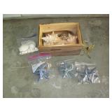 Small wood organizer crate full of ...