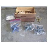 Small wood organizer crate full of ...
