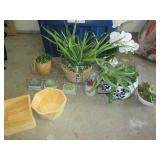 Variety of faux floral, succulents ...