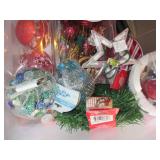 Christmas ornaments and assorted ho...