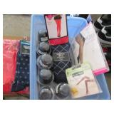 Variety of pantyhose, socks and sho...