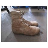 Adult 9.5W tan tactical boots...