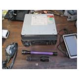 Car radio, tattoo gun parts, digita...
