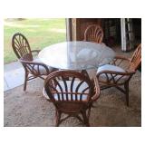 5pc Wicker Round table and chair se...
