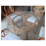 5pc Wicker Round table and chair se...