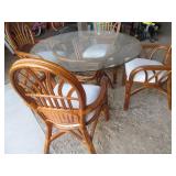 5pc Wicker Round table and chair se...