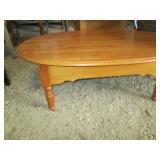 Beautiful hardwood Oval coffee tabl...