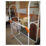 Metal framed portable tire rack on ...
