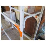 Metal framed portable tire rack on ...