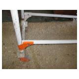Metal framed portable tire rack on ...
