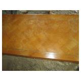 Rectangular wood coffee table with ...