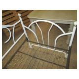 Tubular Off-White Metal daybed fram...