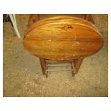 4pc Wood TV tray set with stand...