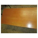 Wood rectangular coffee table with ...