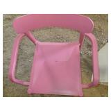 Bubble Gum Pink plastic chairs with...