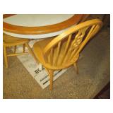 Round Light tone Wood round pedesta...