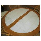 Round Light tone Wood round pedesta...