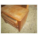 Heavy Wood book case plus 2-drawer ...