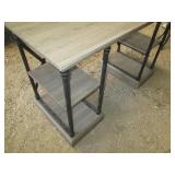Modern style simple desk with metal...