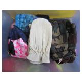 Travel totes, duffles, winter hats,...
