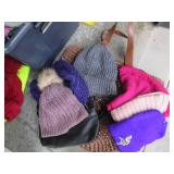 Travel totes, duffles, winter hats,...