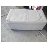 Canvas covered storage bench approx...