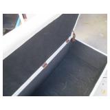 Canvas covered storage bench approx...