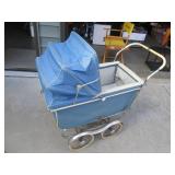 Oversized Antique Baby buggy stroll...