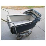 Oversized Antique Baby buggy stroll...