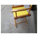 Wood framed canvas directors chair...