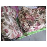 Matching set of 6 floral print tie-...