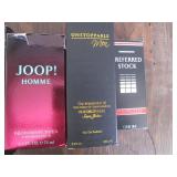 Various new bottles of men