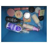 Box of hair and skin care products,...