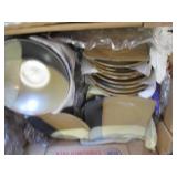 Huge supply of stoneware plates, bo...