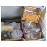 Vintage crystal stemware, cookie pr...
