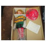 Porcelain Doll with Stand...