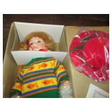 Porcelain Doll with Stand...
