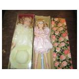2 Vintage Porcelain Dolls...